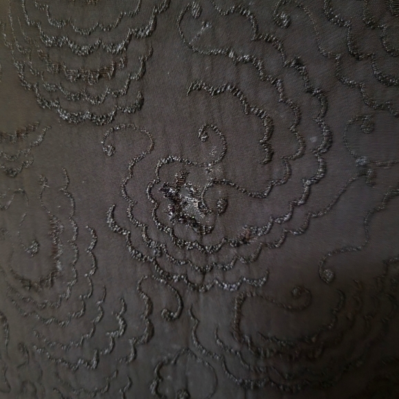 Vintage Christian Lacroix Black Pencil Skirt with Beautiful Embroidery size 8 - Picture 6 of 11